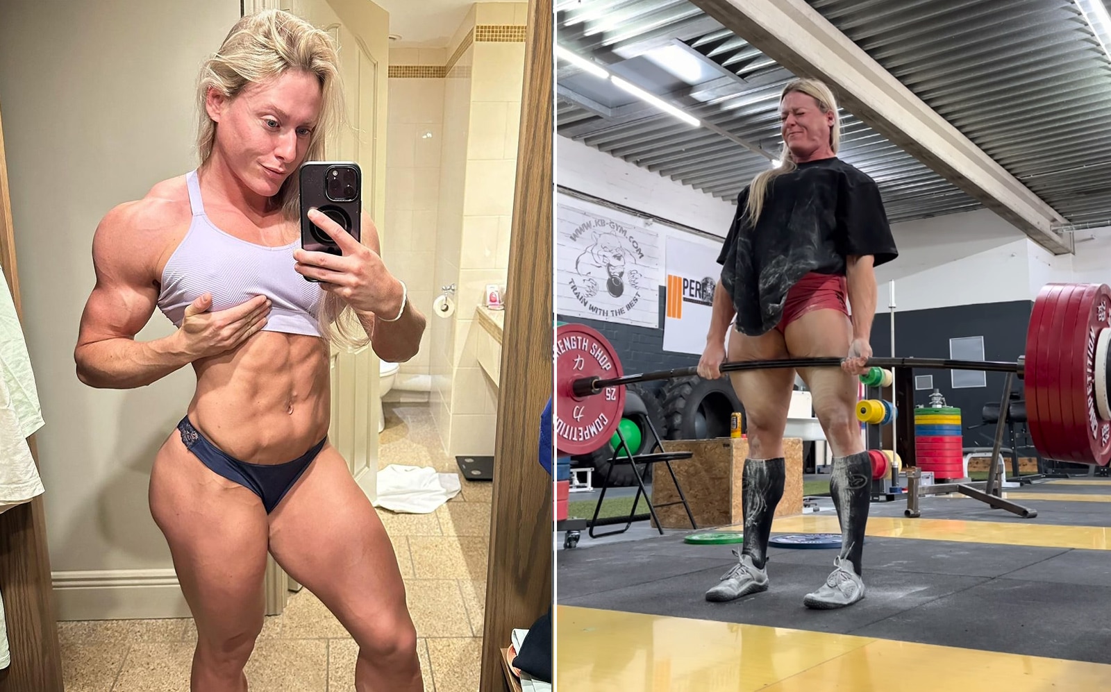 Denise Herber 628lb Raw Deadlift Unofficial World Record