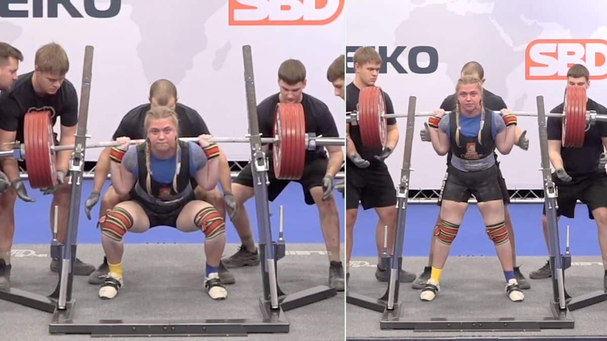 Junior Powerlifter Daria Rusanenko (84KG) Sets 278-kg (612.9-lb) Equipped  Squat IPF Open World Record – Fitness Volt