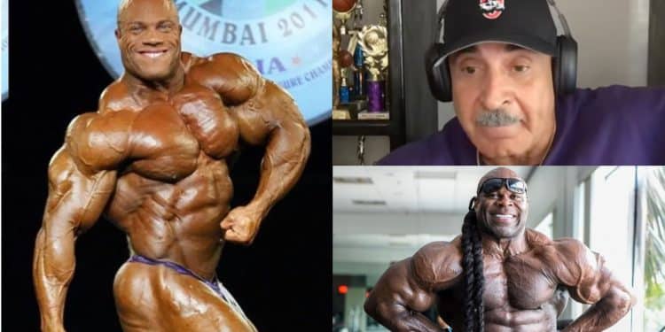 Phil Heath,Kai Greene, and Samir Bannout