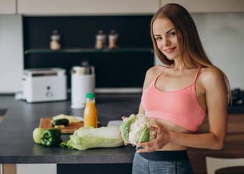 Woman with Cauliflower
