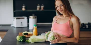 Woman with Cauliflower