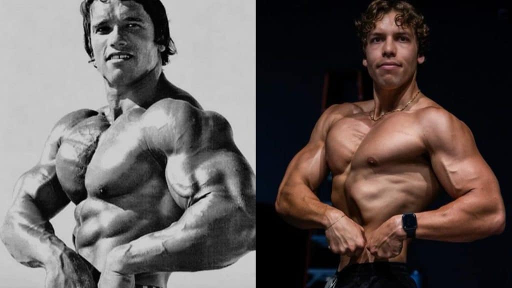 Arnold Schwarzenegger and Joseph Baena