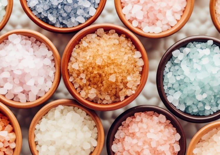 Different Colored Salt