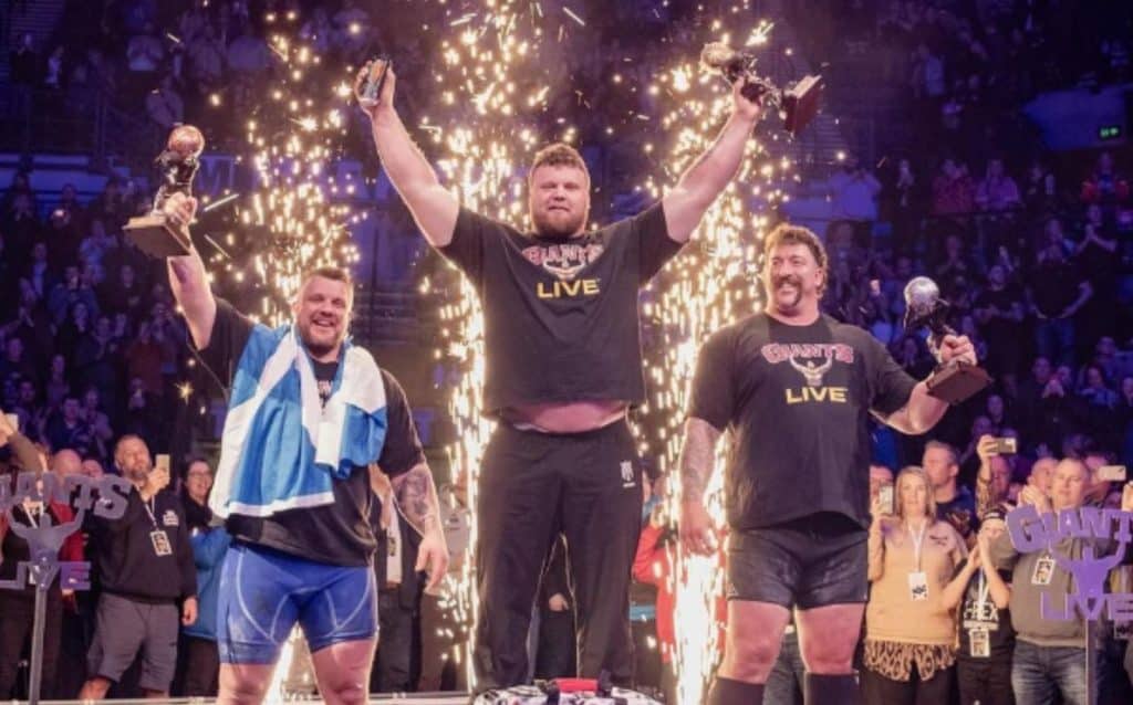 2024 Britain's Strongest Man Podium