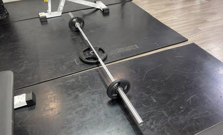 Elevated Romanian Deadlift Weights Setup
