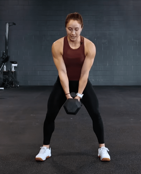 Dumbbell Sumo Stance Squats