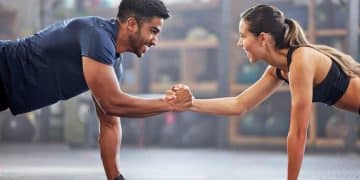 Couple Training Outdoors