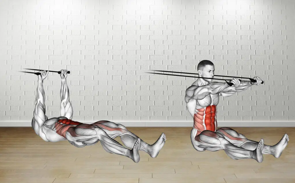 Band Push Sit Up Guide