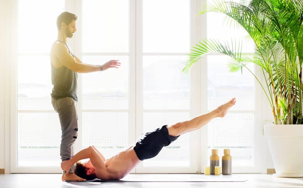 Dragon Flag Pose Exercise