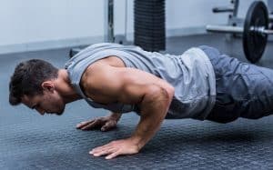 Doing Close Grip Pushups