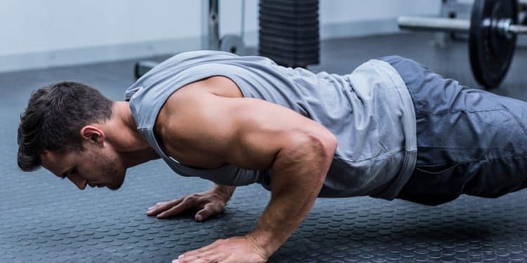 Doing Close Grip Pushups