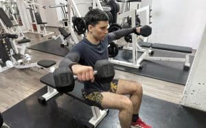 Seated Dumbbell Lateral Raise