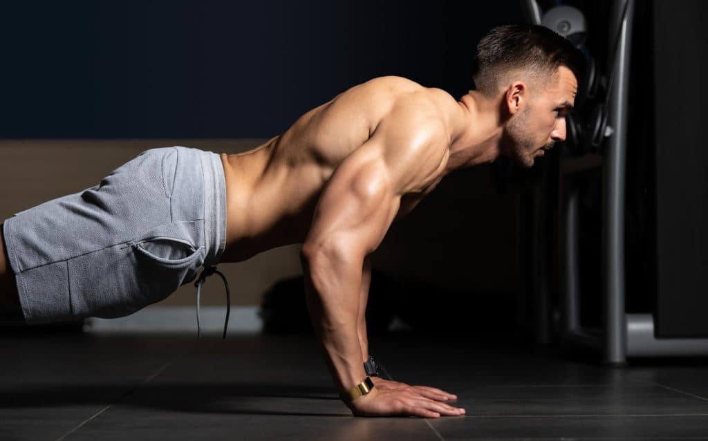 Man Doing Pushups