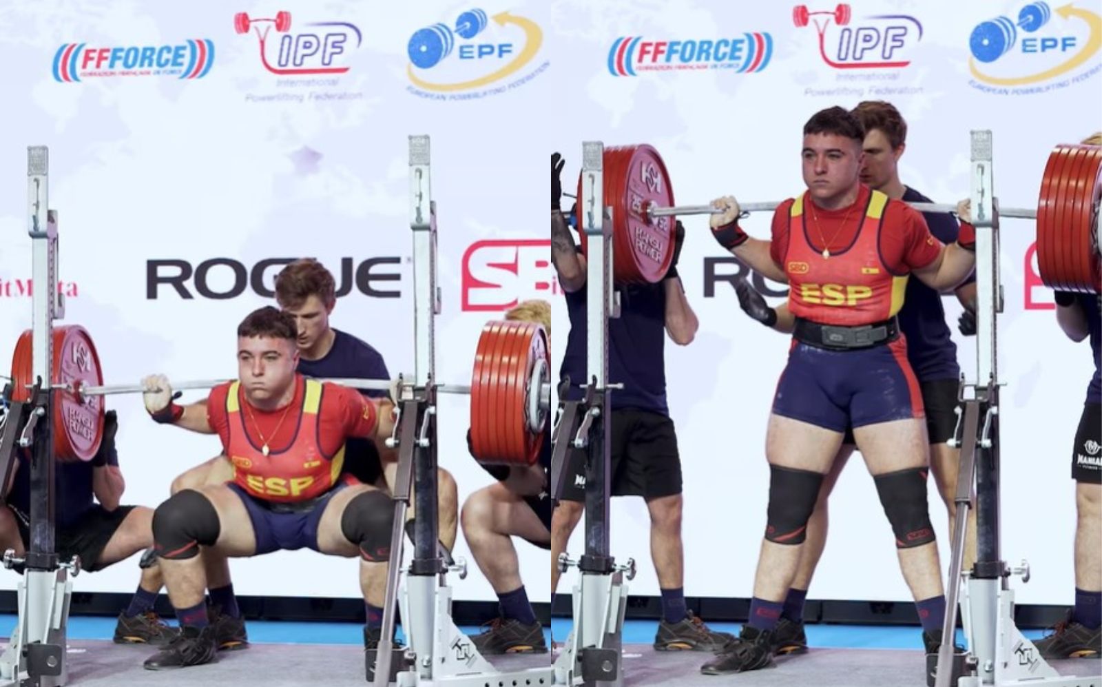 Antonio Perez Barros (105KG) Sets 335kg (738.5lb) Raw Squat Junior