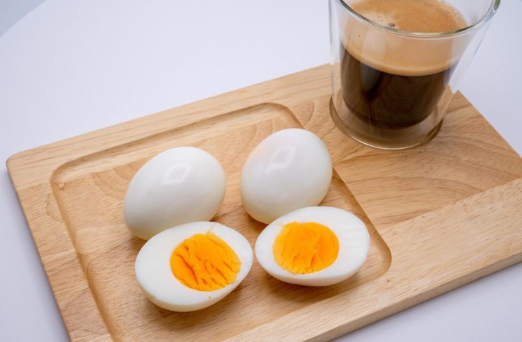 Boiled Eggs With Black Coffee