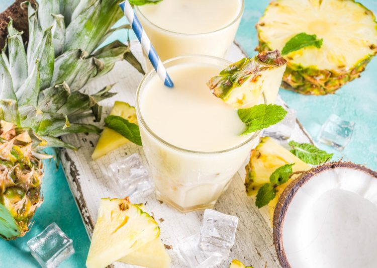 Pineapple Coconut Protein Smoothie