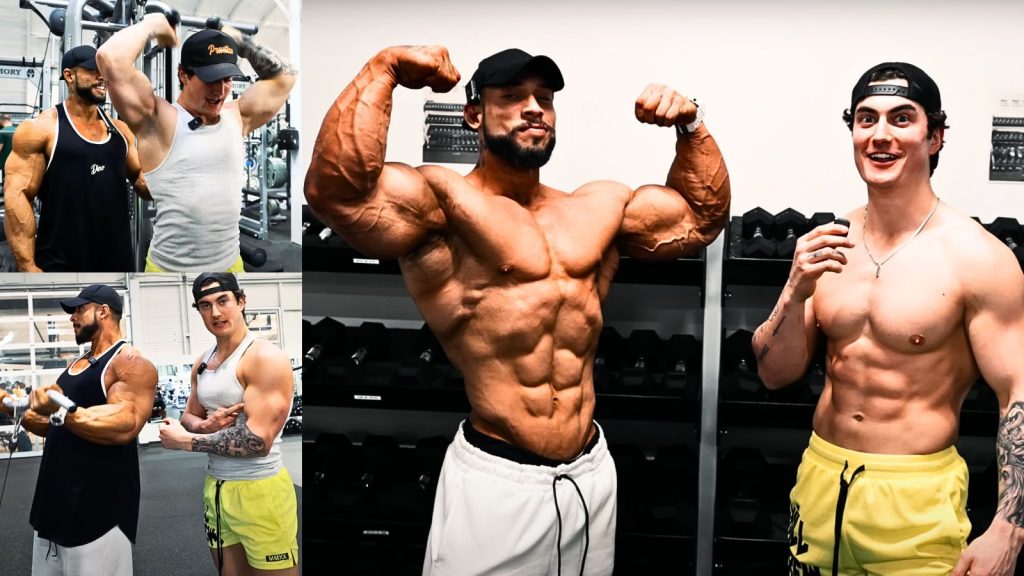 Ramon Dino Trains Arms With Jesse James