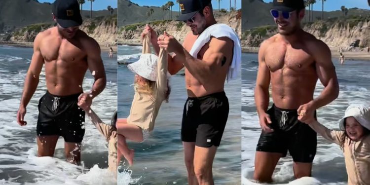Zac Efron Shirtless Physique Update