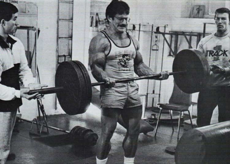 Mike Mentzer Doing Barbell Curls