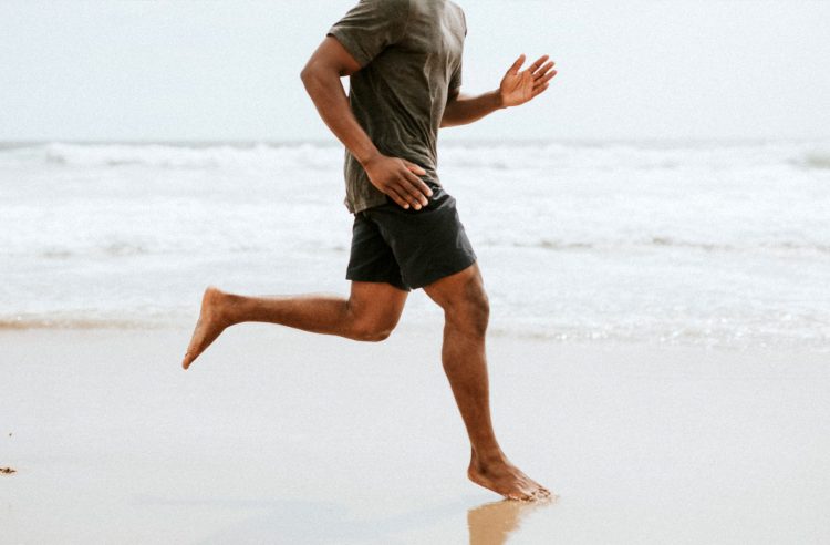 Running on The Beach