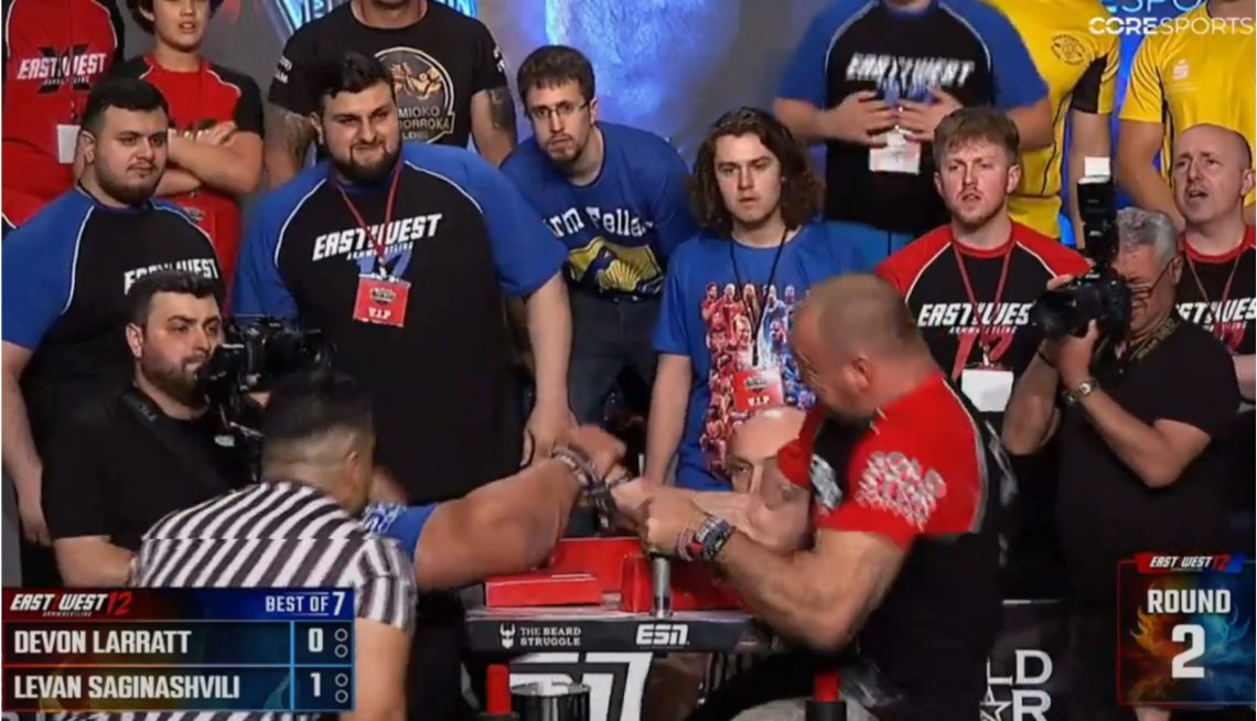 2024 Devon Larratt vs. Levan Saginashvili: Arm Wrestling Rematch ...