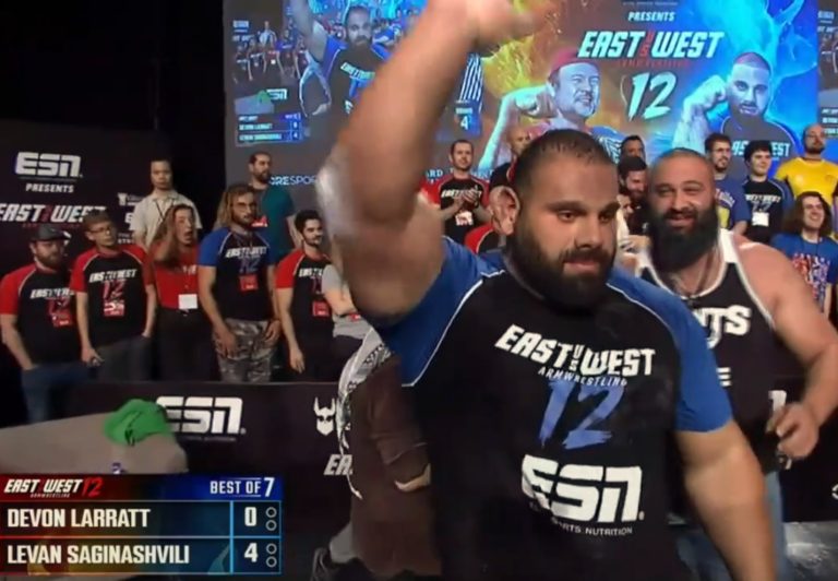 Levan 2024 Devon Larratt vs. Levan Saginashvili: Arm Wrestling Rematch ...