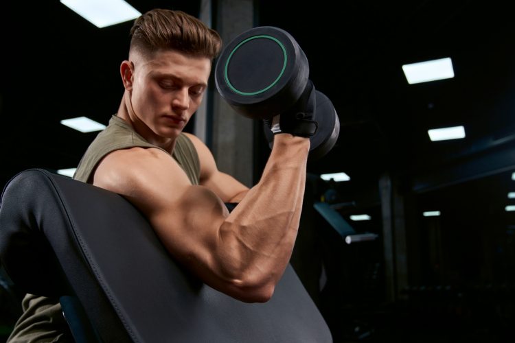 Building Biceps With Dumbbell