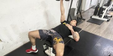 One Arm Dumbbell Bench Press