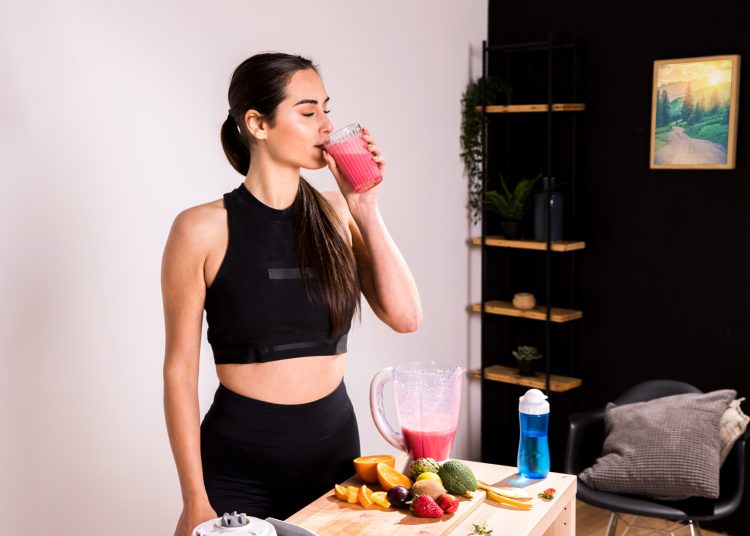 Woman Drinking Smoothies