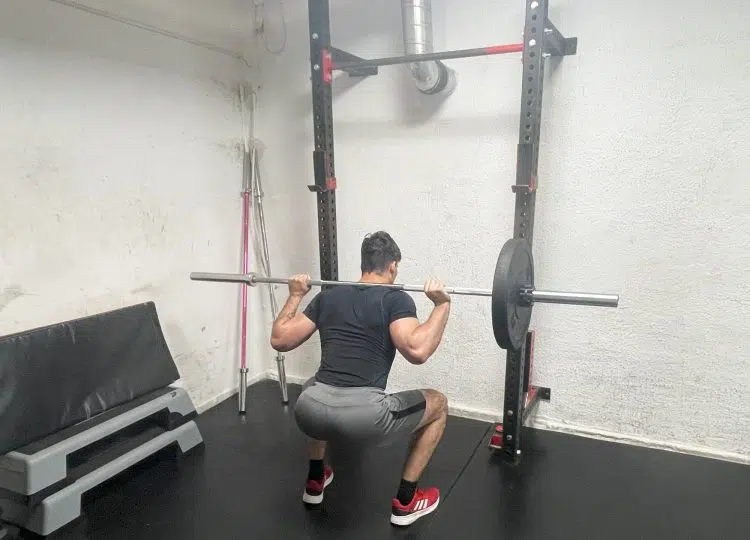 One Side Loaded Squat Position
