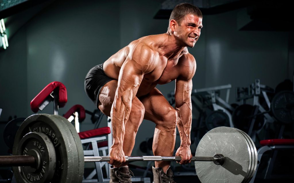 Performing Deadlift Exercise