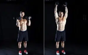 Dumbbell Curl and Press