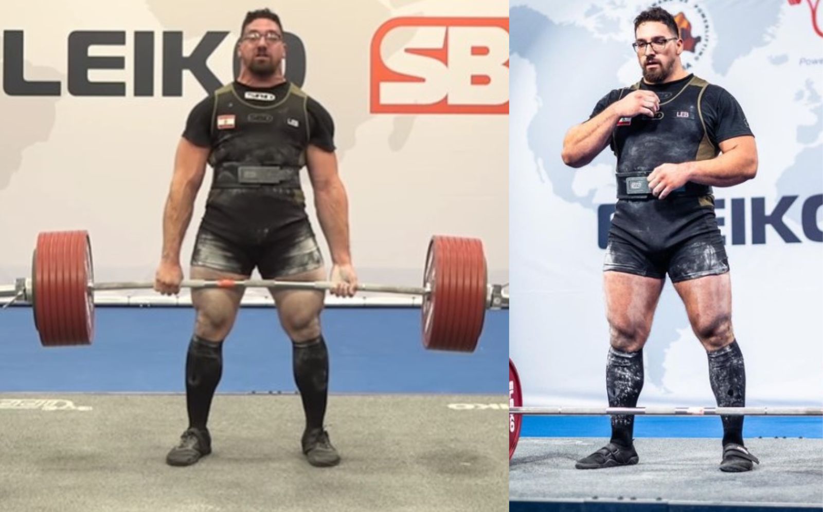 Etienne El Chaer (120KG) Sets 396kg (873lb) Raw Deadlift World Record