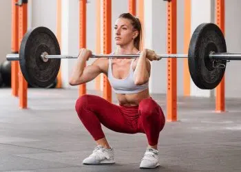 Woman Doing Front Squat