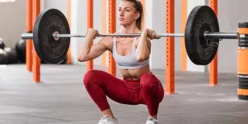 Woman Doing Front Squat