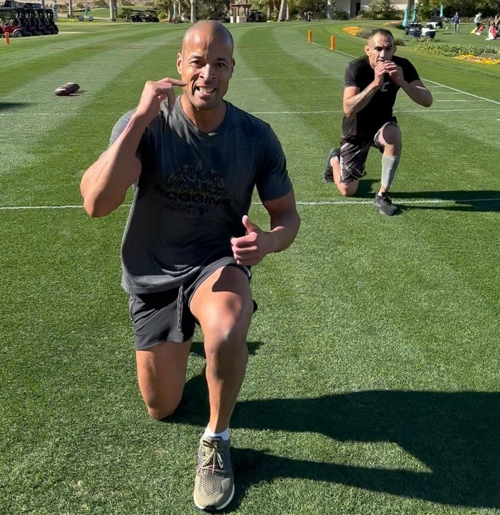 David Goggins Doing Lunges