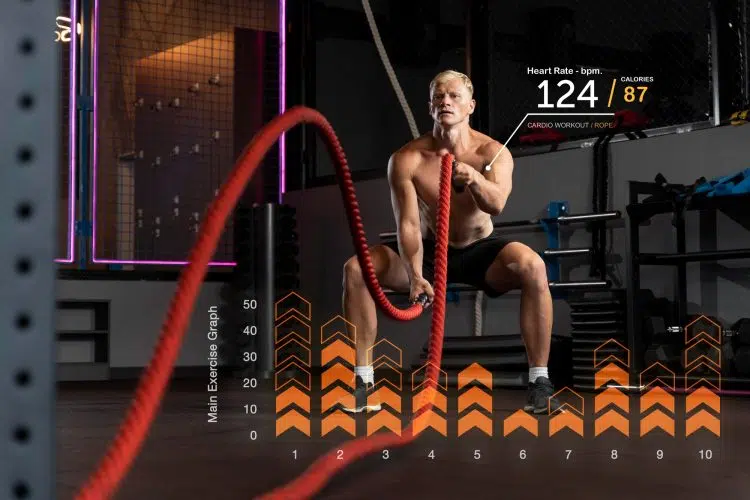 Doing Battle Ropes