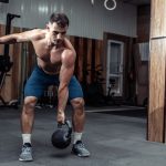 Exercising With Heavy Kettlebell