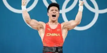Li Fabin Snatch Olympic Record