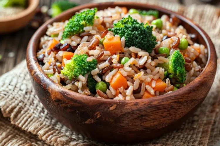 Vegetarian Fried Brown Rice