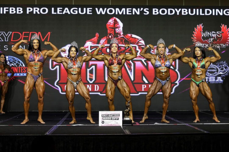 2024 Titans Pro Women Bodybuilding Winners