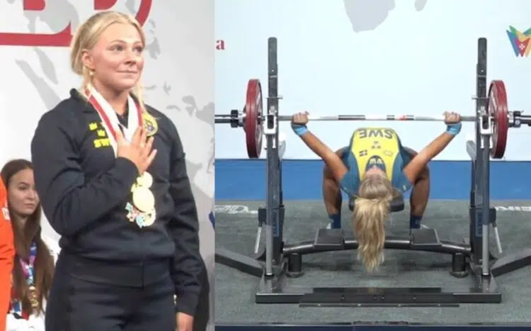 Alba Bostrom Bench And Total Junior World Records