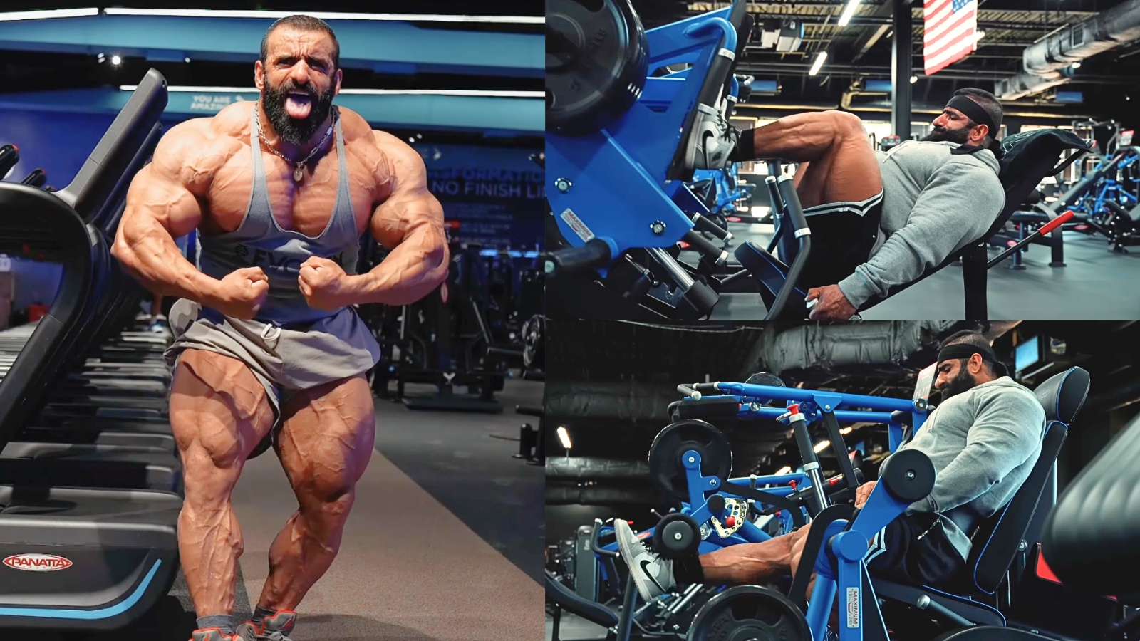 Hadi Choopan Crushes Heavy FST7 Workout for '3D Legs' Under Hany