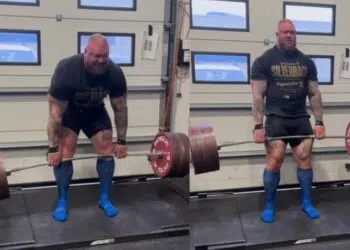 Hafthor Bjornsson Sets Raw Deadlift Two Rep Pr