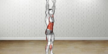 How to do Arms Apart Circular Toe Touch (Male)