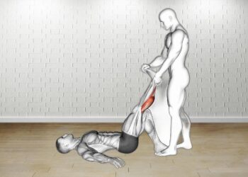 How to do Assisted Lying Calves Stretch