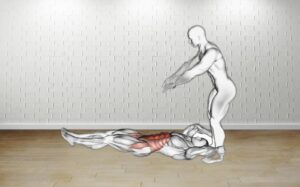 How to do Assisted Lying Leg Raise With Throw Down