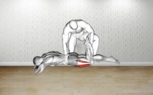 How to do Assisted Prone Lying Quads Stretch