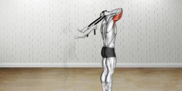 How to do Assisted Standing Triceps Extension (With Towel)