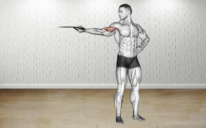 How to do Band One Arm Overhead Biceps Curl